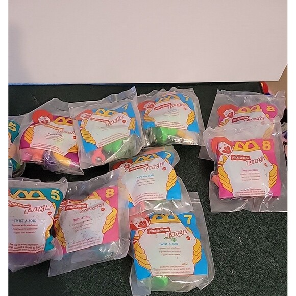 Nickelodeon Tangle McDonald's Toys Lot Twist-A-Zoid Vintage - Picture 4 of 8